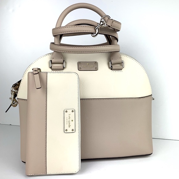 kate spade Handbags - Kate Spade Carli Grove Street Leather Satchel Set